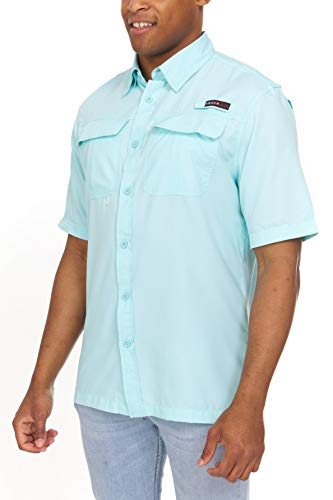Mens Swiss Alps Short-Sleeve Fishing Shirt - Breathable & Lightweight