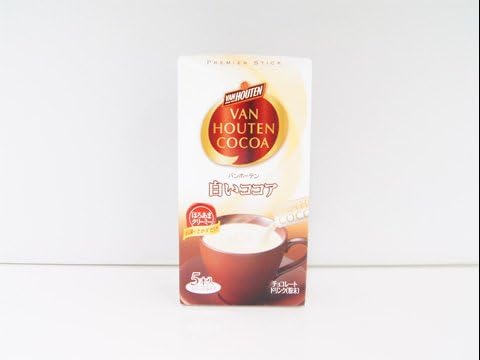 Amazon バンホーテン 白いココア 5本入 バンホーテン ココア ホットチョコレート 通販