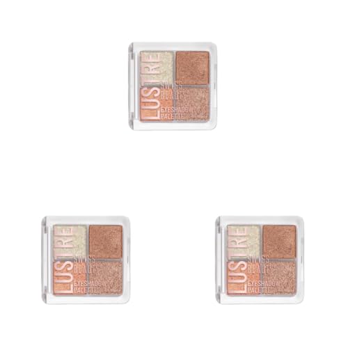 Image of Swiss Beauty Lustre Eyeshadow Palette | 4 Highly Pigmented Shades in Matte & Shine |Long-Lasting | All Skin Types | Shade- Shimmer n shine, 5gm (Pack of 3)