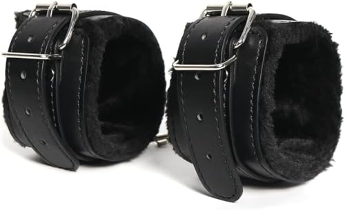 ZeeKoug Pulsera de botón de Cuero Negro, Guantes, Forro de Pulsera, Peluche cómodo para fácil Uso, Regalo Ligero y Duradero para Parejas