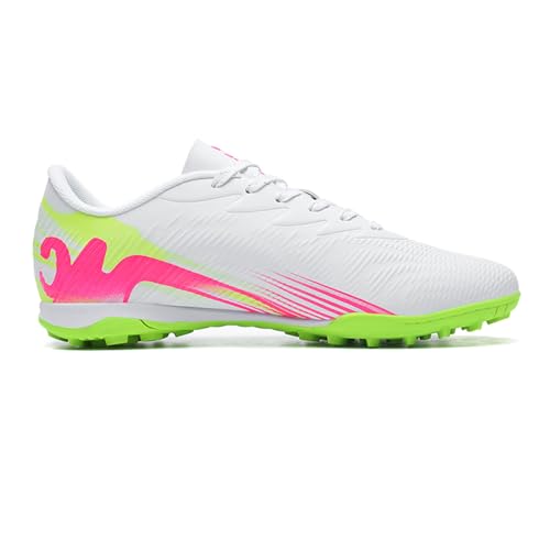 Image of Soccer Cleats for Mens Womens High Tops Lace Up Unisex Football Shoes Indoor Turf Soccer Shoes AG FG TF for Beginners to Advanced Players