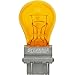 SYLVANIA - 4157NA Long Life Miniature - Amber Bulb, Ideal for Parking, Side Marker, and Turn Signal Applications, Incandescent (Contains 2 Bulbs)