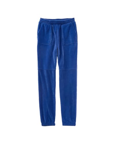 Zipper Leg Peacock Blue Jogger