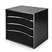 Julie-Home Wood Desktop Organizer Letter Tray File Mail Sorter,Black