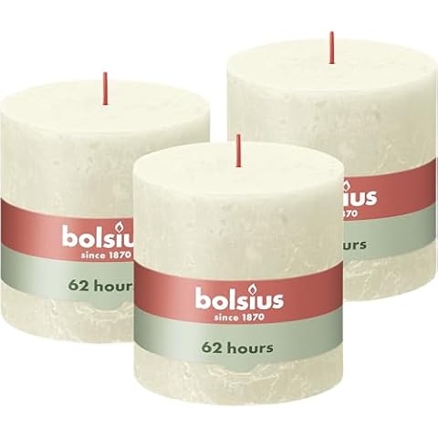 Bolsius XXL Ivory Pillar Candle Pack Cover