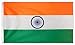 DANF India Flag 3x5 Ft Thick Polyester, Fade Resistant, Brass Grommets, Canvas Header, Double Sided Indian National Flags 3x5 Feet