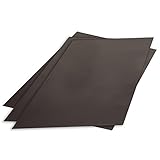 3er Set Magnet-Folie in DIN A4 I selbstklebend, rohbraun schwarz I zum Basteln I für Foto Bild Motiv Stanzen Kühlschrank-Magnet Lehrer-in I diy I mag_002