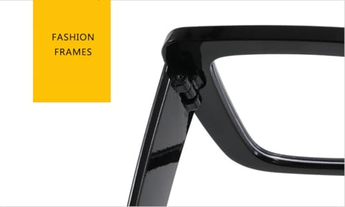 Image of Shiratori Blue Light Blocking Glasses with Rectangle Frame and Chic Preppy Look for Women , Computer Glasses