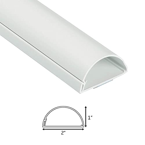 Caja para Gestión de Cables D-Line (Grande) y Canaleta Grande 2" (An) x 1" (Al) x 39" de Largo - Blanca miniatura 6