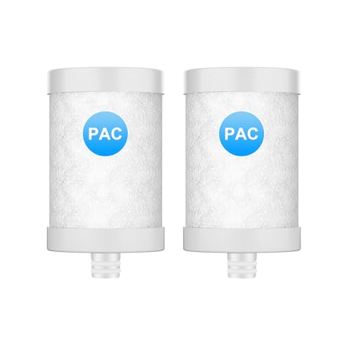 WINGSOL Faucet Water Filter - Stainless-Steel, Reduces Chlorine, PFAS - Japan PAC Filter Improves Taste - Fits Standard Faucets (PAC-2P)