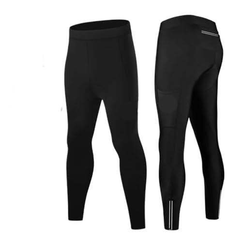 YANSHUYU Cuissard Velo Homme Pantalons de vélo for Hommes, Collants Chauds d'hiver for vélo de Montagne avec Poches arrière, Pantalons Longs de Cyclisme...