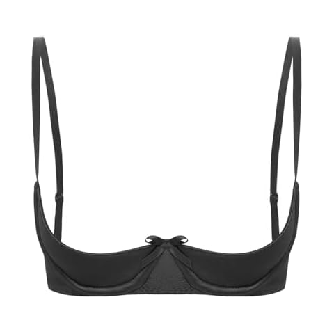 FEESHOW 1/4 Cup Push Up Bra Cover