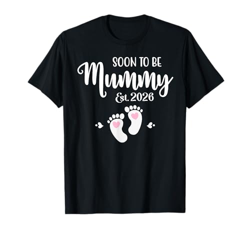 Soon to Be Mummy est. 2026 Baby lustige Mama T-Shirt
