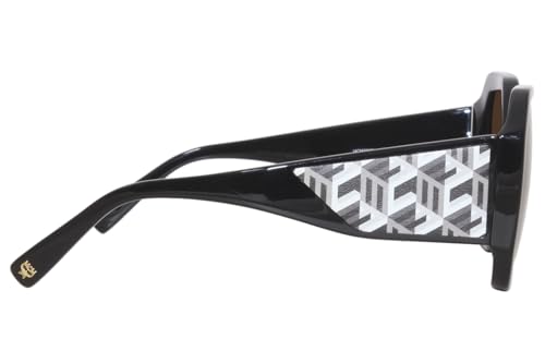 MCM Brown Geometric Ladies Sunglasses MCM709S 002 60, Black With Anniversary Print3