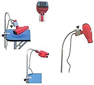 Heavy Duty Dog Pet Foldable Grooming Table Hair Dryer Stand Holder Hands-Free Stainless Steel Groomers Third Arm with Clamp image 4