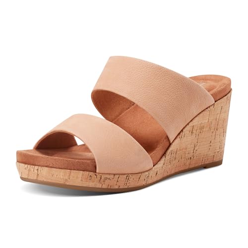 Sandales compensées Rockport Briah II en cuir beige idéales pour vos promenades d'été