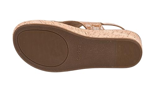 Image of Corkys Footwear Volta Wedge - Chic Elegance Meets All-Year Comfort with a 2-Inch Cork Heel and Marshmallow Insole for Stylish Everyday Wear and All-Day Comfort