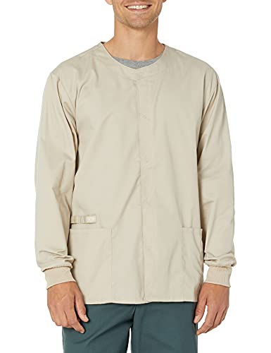 Cherokee Men's Big Ww Flex with Certainty Unisex Snap Front Warm-up Jacket