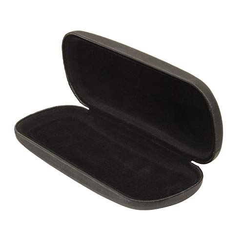 Noble Hard Shell Brushed Eyeglass Case With Microfiber Cleaning Cloth – Premium Eye Glass Carry Case With Enhanced Frame And Lens Protection – Ideal For Glasses & Sunglasses (Black) #TOP3