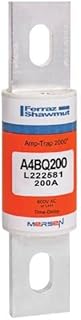 Mersen Electrical Power A4BQ200 Amp-trap 2000 A4BQ200, 200A, 600V AC, Time Delay/Current Limiting, Blade Fuse