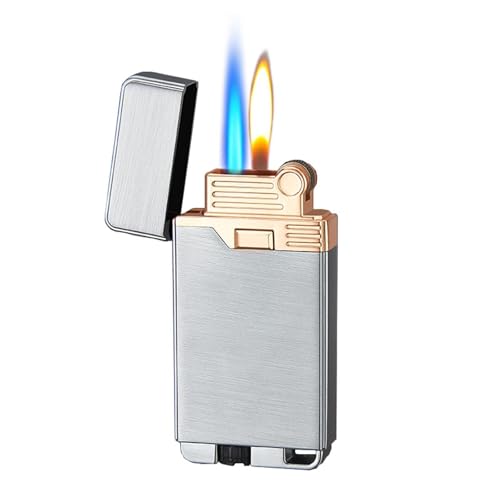 Encendedor de butano doble llama resistente al viento