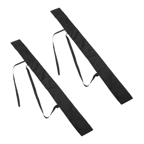 Happyyami 2 Piezas Bolsa De Espada Bolsa De Transporte Muletón Estuche Bolso De Los Hombres Maletín De Trípode Cinturón Equipaje Bolsa con Cordón Bolsa De Gimnasio Bolsas Poliéster Black