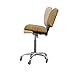 Spa Numa Bentley Beauty Esthetician Nail Salon Stool Rolling Chair with Adjustable Backrest, Flat Square Seat, Metal Bar, Vegan Leather Upholstery for Beauty Exam Office and Home - 1071 (Sand)