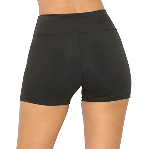 Image of ALWAYS Yoga Shorts for Women - High Waisted Workout Biker Shorts for Yoga, Running & Under Dress Anti-Chafing Comfort