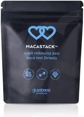GLUTEBOOST Maca Stack Supplement - Maca Root Capsules for Women - Supports Energy, Muscle Growth and Recovery, Hormone Balance During PMS and Menopause - Pure Maca Root Powder Filled Pills - 30 Count