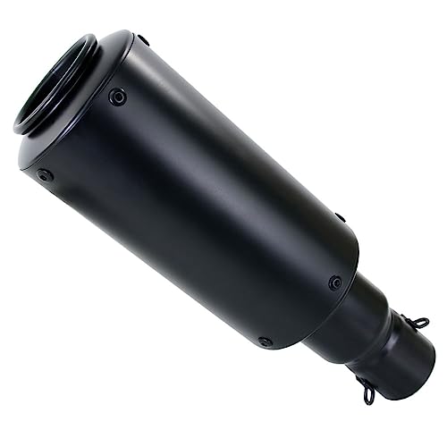 汎用 GPショートサイレンサー φ50.8 缶型 ブラック 艶消し マットブラック スリップオンマフラー バイク用サイレンサー