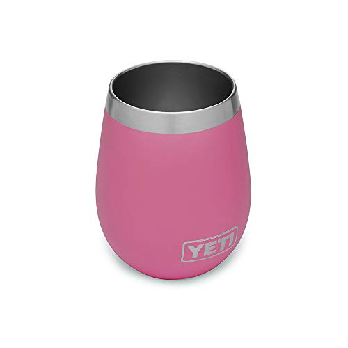 YETI Rambler 10 oz Wine Tumbler, Vacuum Insulated, Stainless Steel, Harbor Pink