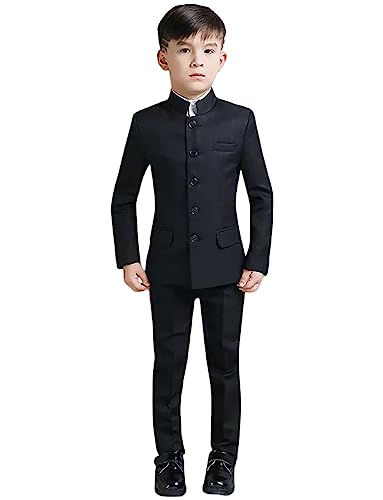 Costume garçon col montant pour fête d'école et mariage Kromoc