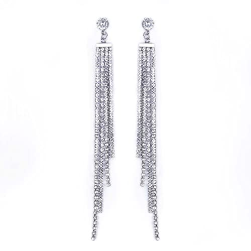 Ohrringe damen hängend lang,ohrstecker silber 925 für frauen diamant,rostfreier stahl knorpel,knorpel Ohrring. (Quaste Wasserfall) Cover