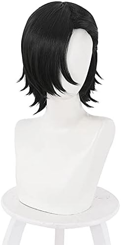 CENZY Yoshino Junpei Cosplay Wigs Anime Jujutsu Kaisen Black Heat Resistant Synthetic Hair Wig Pelucas