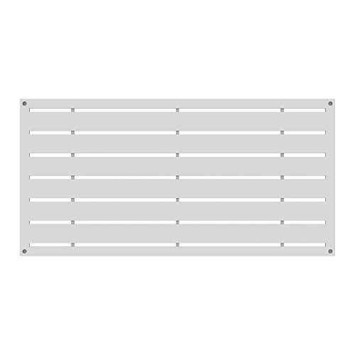 YardSmart 73042821, White Decorative Screen Panel 2X4-Boardwalk