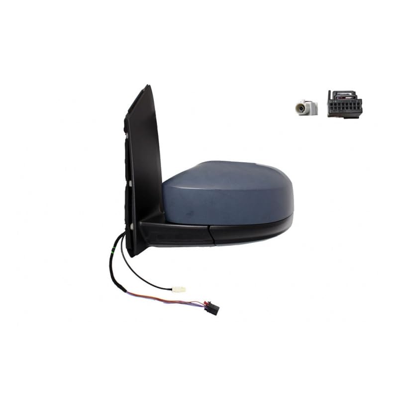 Rétroviseur rabattable électriquement gauche chauffant avec antenne pour Caddy 4 utilitaire