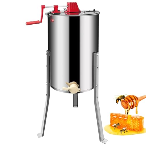 XYJBHB Manual Honey Extractor 2/4 Frame Stainless Steel