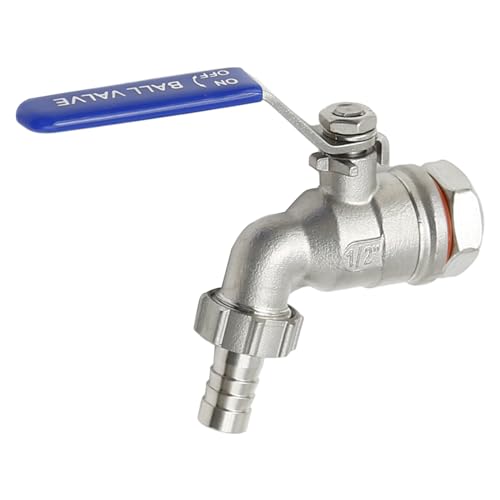 Eatakward 1/2 Inch Stainless Steel Ball Valve Weldless Bulkhead For Building Home Brew Kettle/Mash Tun cover