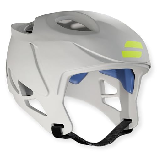 SYZMIK X7 Soft Shell Headgear - 5 Star Rated - Patented Technology Designed for 7v7, Non-Helmeted Football Training, Flag Football - White | Medium/Large
