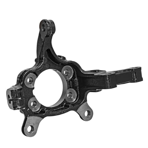 Image of Detroit Axle - 2.5L Front Left Steering Knuckle Kit for 07-12 Nissan Sentra w /CVT Transmission, Driver Side Steering Knuckle CV Axle 2007 2008 2009 2010 2011 2012 Replacement