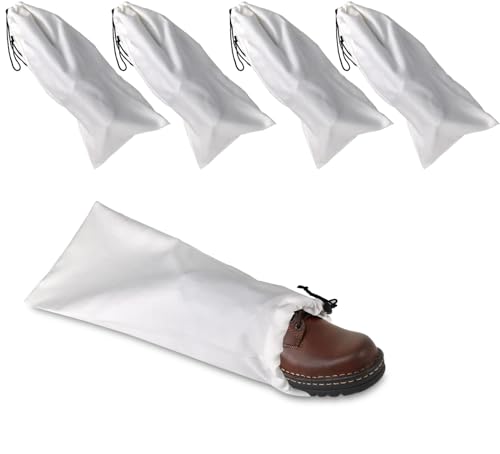 Linen Clubs - Bolsa de algodón para Zapatos (4 Unidades, 45,7 x 25,4 cm), Color Beige