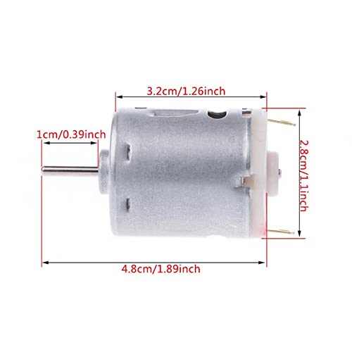 Image of Robodo RS-365 DC Micro Motor - 12V 30000 RPM High Torque Electric Motor for DIY Projects, Robotics, RC Cars, & Small Appliance