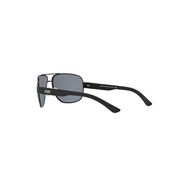 A|X ARMANI EXCHANGE Men's AX2012S Sunglasses, Matte Black/Grey Polarized, 62 mm - Image 6