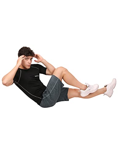 Image of WMX Men's Compression Shirts Athletic Short Sleeve Quick Dry Base-Layer Workout Running T-Shirt Sports Active Fitted Tops