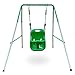 HyperMotion Babyschaukel Swing HYP5 Indoor & Outdoor - Stabile Konstruktion mit Sicherheitsgurt & verstellbaren Seilen • Für Kinder von 6 Monaten bis 25 kg • Grün