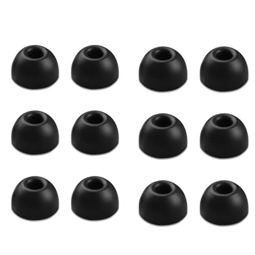 6 Pairs Replacement Silicone Earbuds Tips for Beats Fit Pro & Beats Studio Buds 3 Sizes (S/M/L) Soft Comfortable Noise Reduction Eartips for Beats Earbuds Replacement Tips Fit in Case (Black)