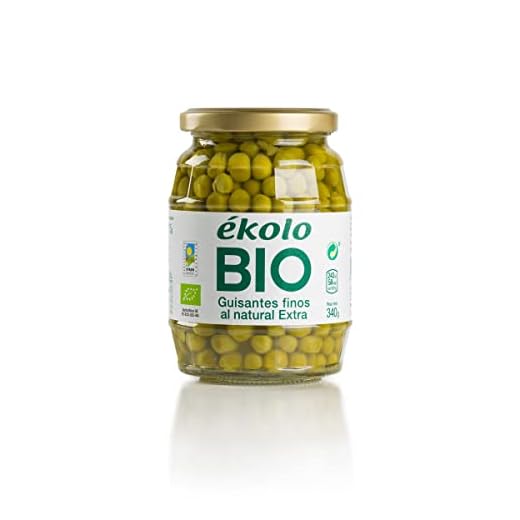 Ekolo Guisantes Naturales Bio, 6 Tarros,340g 2040g