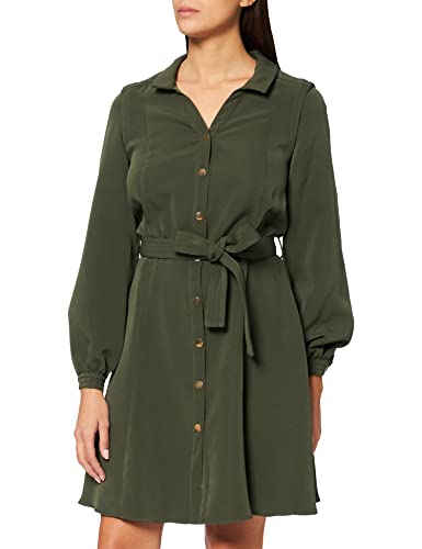 Naf Naf Femme Lamarinette R1 Robe, Kaki, 38 EU Cover