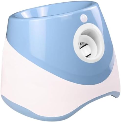 WOHANMU 犬ボール投げランチャー ペットボール投げ器電動ボール投げ器屋外おもちゃ 小型犬および中型犬用プラスチック犬自動ボールランチャー 犬自動ボールランチャーインタラクティブペットボール投げ機屋外屋内用投げゲーム (ブルー)