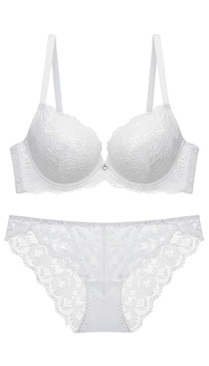opofox women's premium net lace padded underwire bra and bikini panty set | solid color full coverage comfortable lingerie set for women & girls